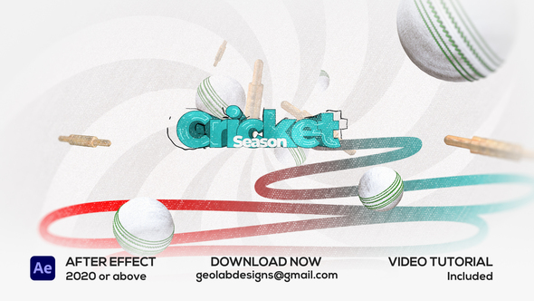 Cricket Season Title Openers template preview