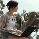 The Girl With Laptop On The Nature 2 - VideoHive Item for Sale