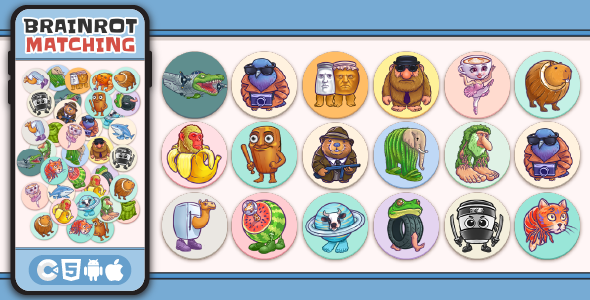 Brainrot Match Soundboard - HTML5 Game, Construct 3