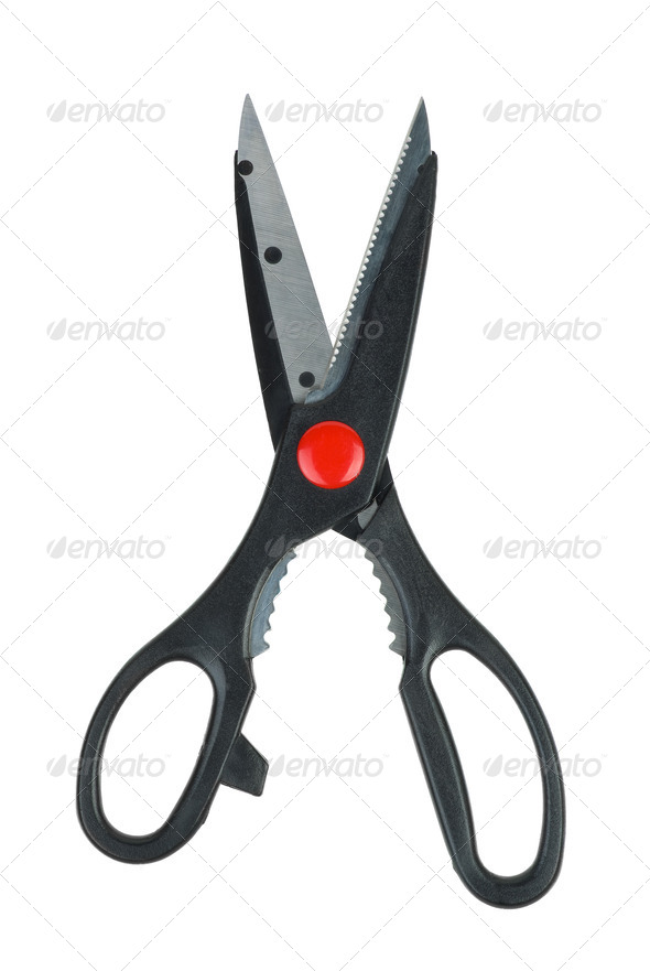 Kitchen scissors - Stock Photo - Images