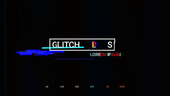 Cyber Glitch Titles | AE Titles template preview