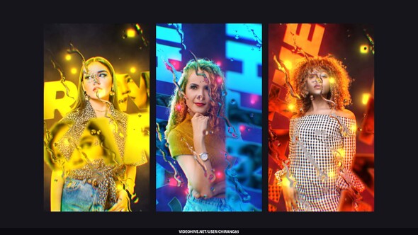 Neon Stories Openers template preview