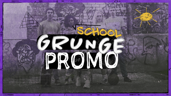 School Grunge Promo Openers template preview