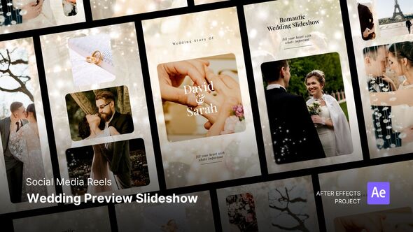 Reels - Wedding Slideshow Product Promo template preview