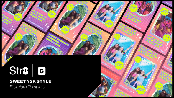 Sweet Y2K Style Product Promo template preview