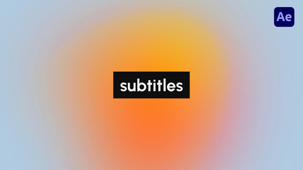 Subtitles Titles template preview