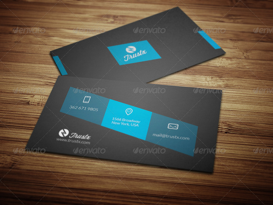 Trustx - Corporate Business Card, Print Templates | GraphicRiver