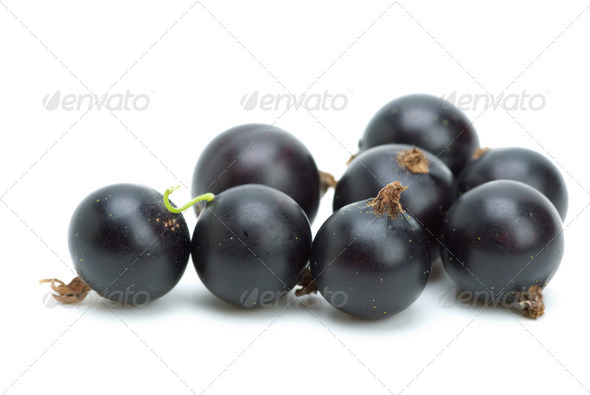 Some blackcurrants - Stock Photo - Images
