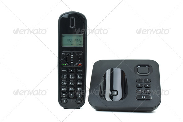 Modern cordless phone with answering machine