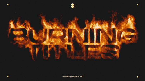 Burning Titles Titles template preview