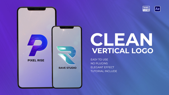 Clean Vertical Logo Logo Stings template preview