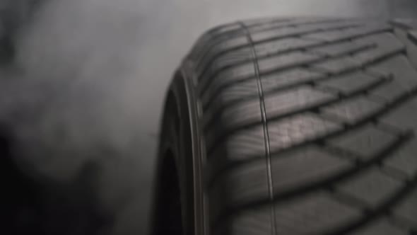 Smoking Tire In A Drift