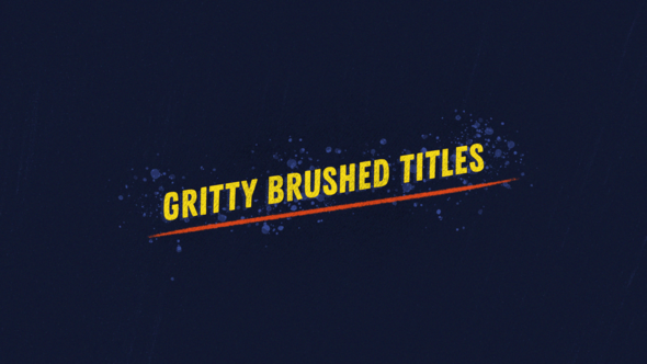 Gritty Brushed Titles Titles template preview