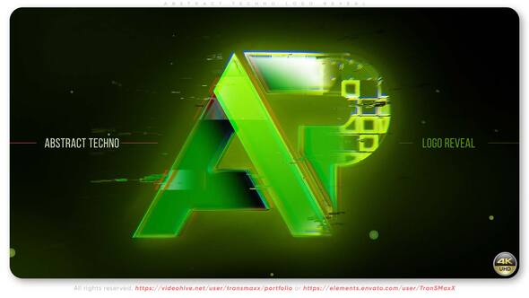 Abstract Techno Logo Reveal Logo Stings template preview