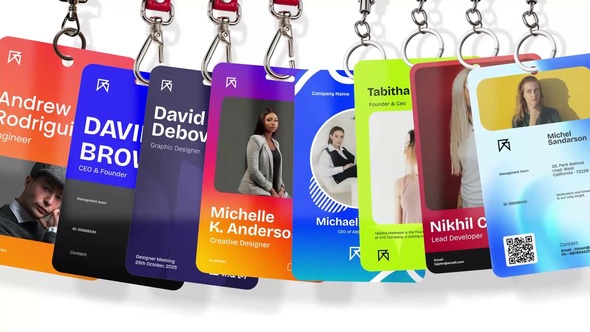 Identity Card Mockup Openers template preview