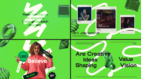 Creative Minimal Promo – Modern Social Media Typography Template with Dynamic Text Animation Openers template preview