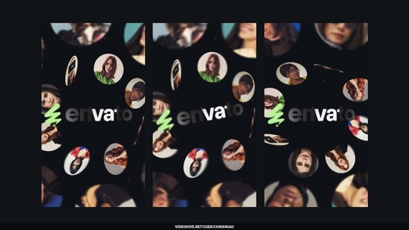 Photo Circle Teaser Stories Elements template preview