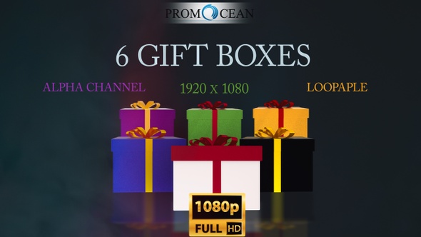 6 Gift Boxes 