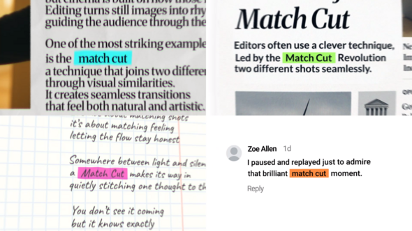 Match Cut Transition Openers template preview