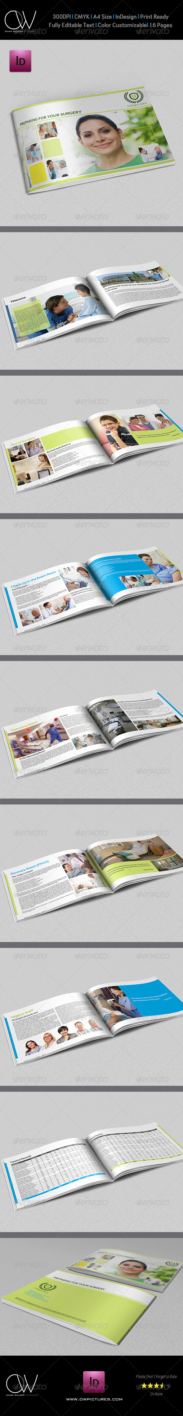 Preparing for Surgery Brochure Template - 16 Pages - Informational Brochures
