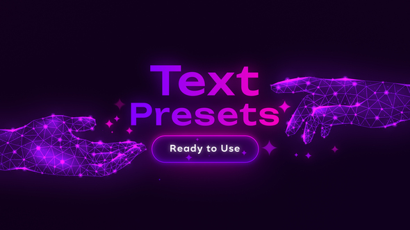 Text Presets - Modern Pack Titles template preview