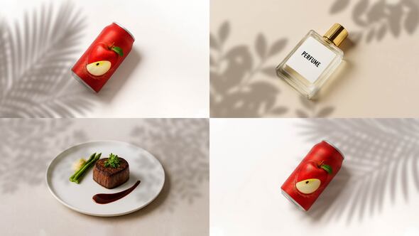 Animated Leaf Shadow Overlay Elements template preview