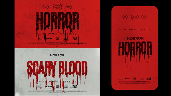 Blood Title Titles template preview
