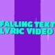 Falling Text Lyric Video Template - VideoHive Item for Sale