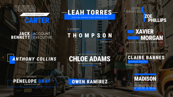 Company Text Titles Titles template preview