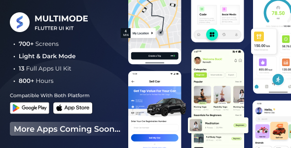 Download Multimode Flutter Apps - Flutter UI Kit