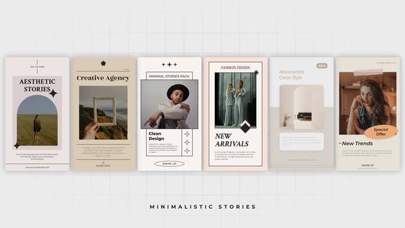 Minimalistic Stories Product Promo template preview