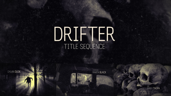 Drifter Cinematic Title Sequence Titles template preview