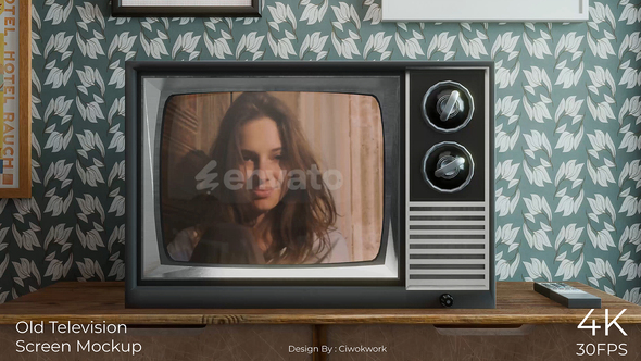 Old Television Screen Mockup Openers template preview
