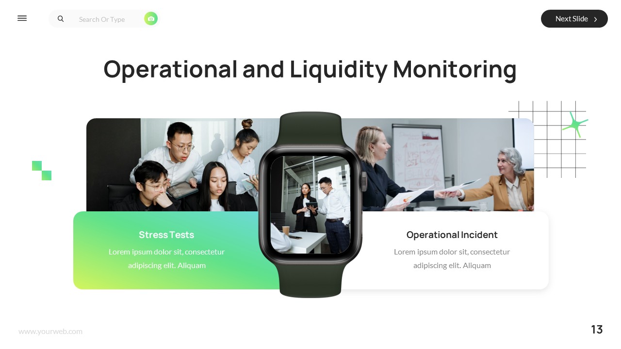 Financial Risk Management Powerpoint Template, Presentation Templates