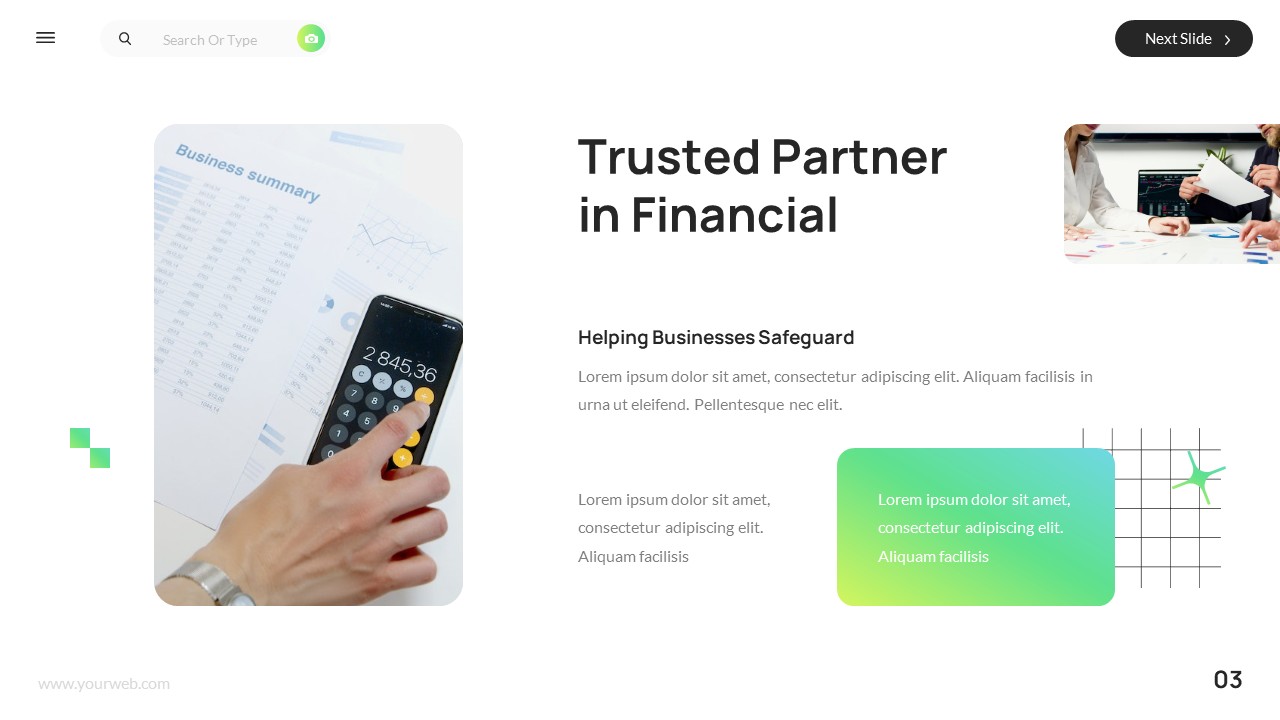 Financial Risk Management Powerpoint Template, Presentation Templates