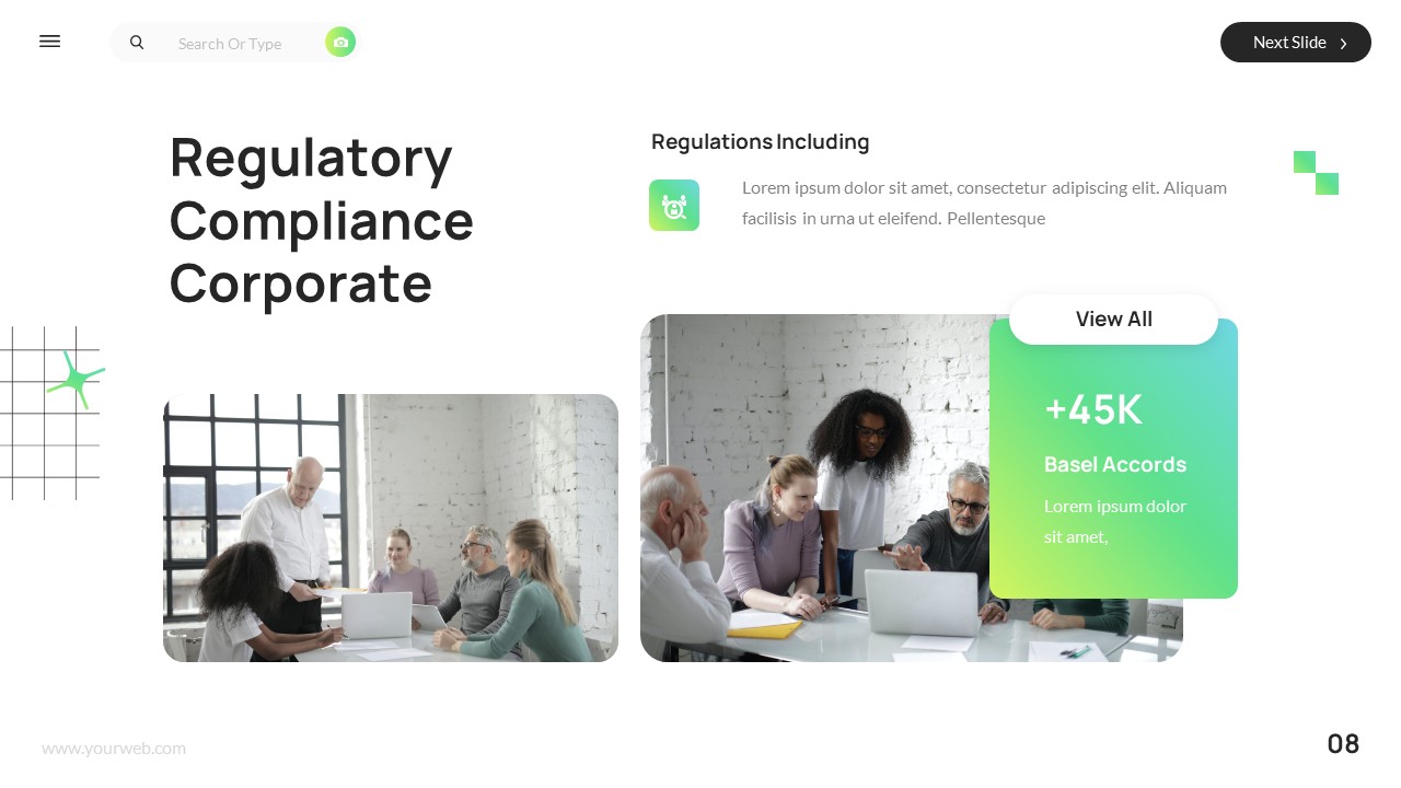 Financial Risk Management Powerpoint Template, Presentation Templates