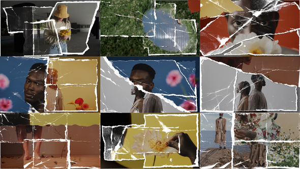 Wrapped Paper Transition Elements template preview