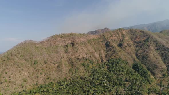 Mountain Landscape in Bali Indonesia alt