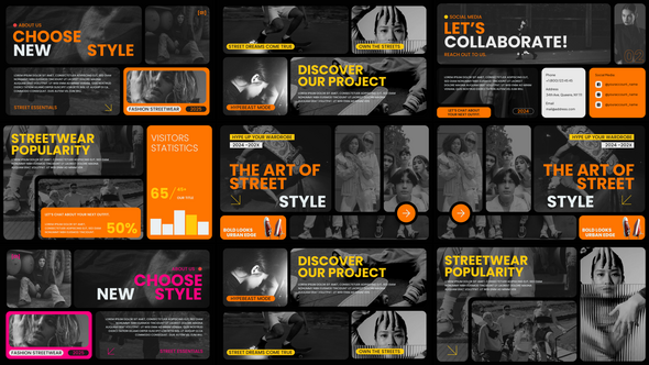 Multiscreens Typography Titles template preview