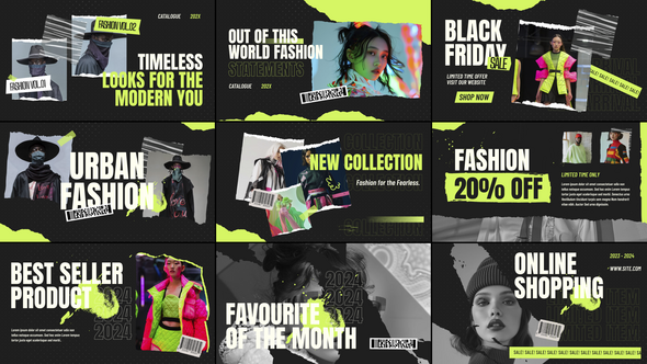 Grunge Typography Titles template preview