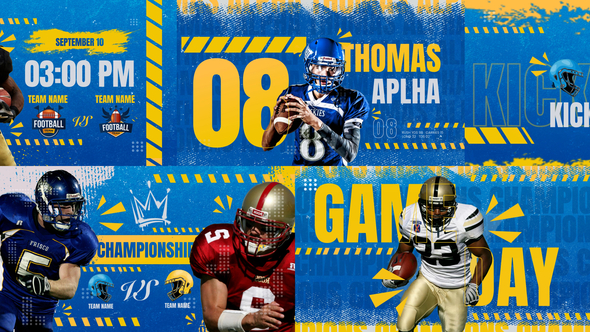 Football Opener Elements template preview