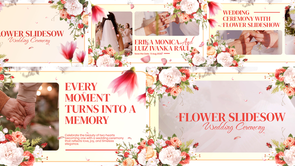 Flower Slideshow Elements template preview