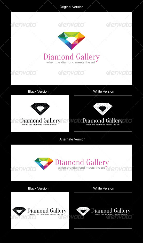 Diamond Gallery Logo Design - Objects Logo Templates