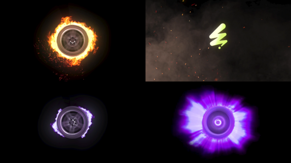 High Speed Fire Tire for After Effects Logo Stings template preview