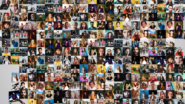 Folding Photo Animation Logo Stings template preview