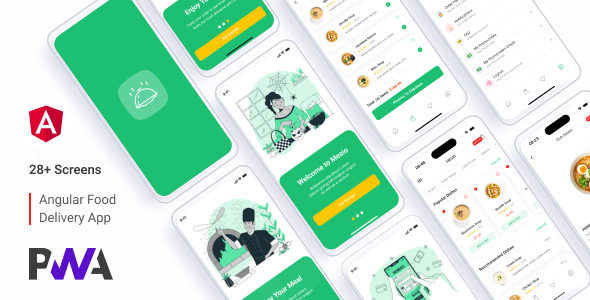 Mesio – Food Delivery UI App (Angular + PWA Ready)