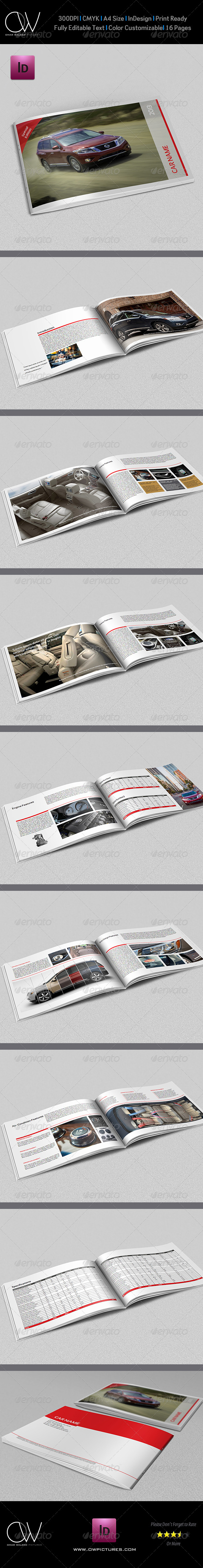 Car Catalog Brochure Template - 16 Pages - Catalogs Brochures