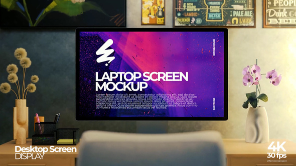 Desktop Screen Display Product Promo template preview