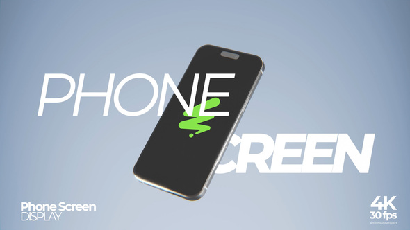 Simple Phone Mockup Video Displays template preview