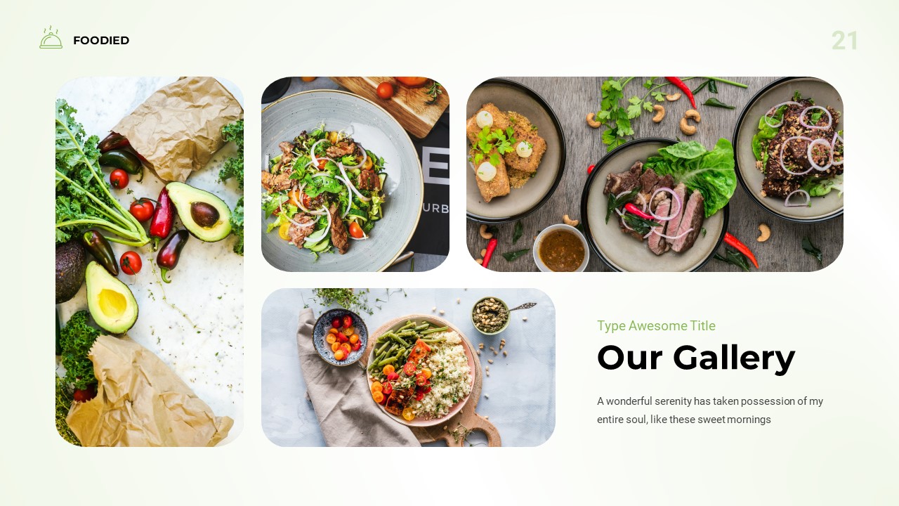 Foodied - Food PowerPoint Template, Presentation Templates | GraphicRiver